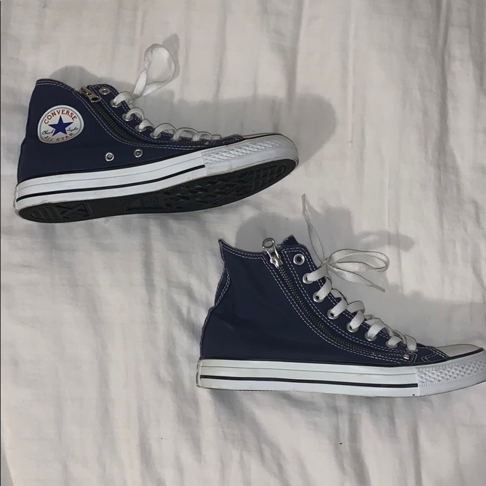 Brand New Blue Double Zip Converse